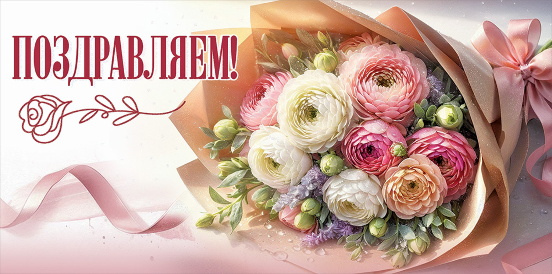 

5.0000732 Конверт для денег Евро Поздравляем! (жен) С текстом Блестки
